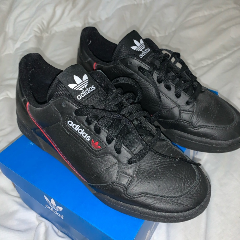 Black Adidas Continental 80 Sneakers
